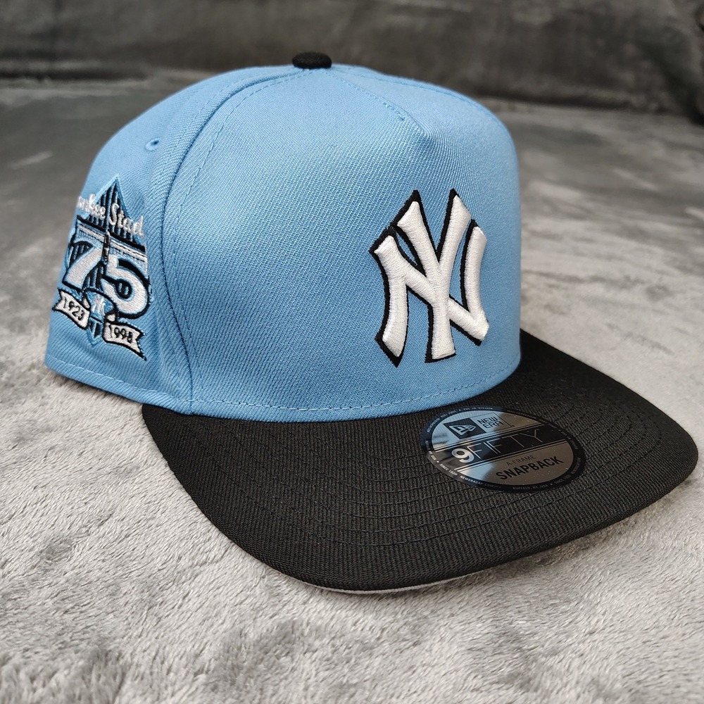 New York Yankees New Era 9FIFTY A-Frame 75th Anniversary Blue‎ Snapback Hat Cap